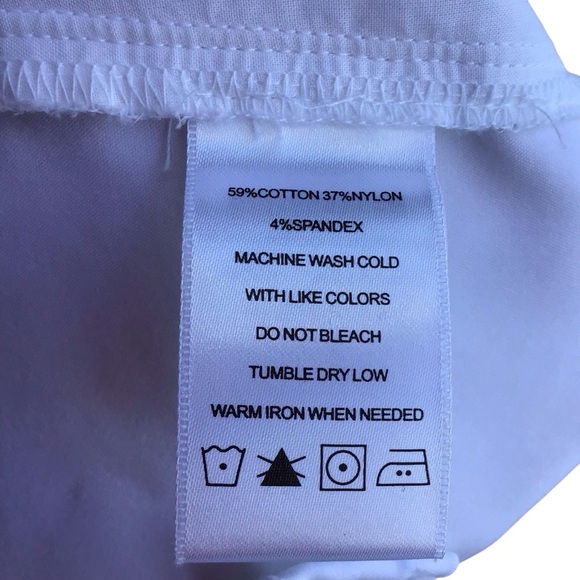 Foxcroft White Bermuda Shorts Size 10 NEW - Picture 6 of 6